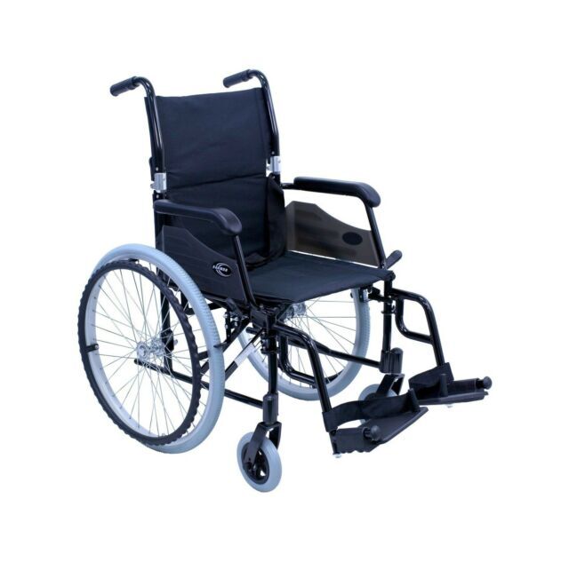 Karman 24lb. LT-980 Ultra Lightweight 28"D x 26"W x 38"H Wheelchair in Black NEW