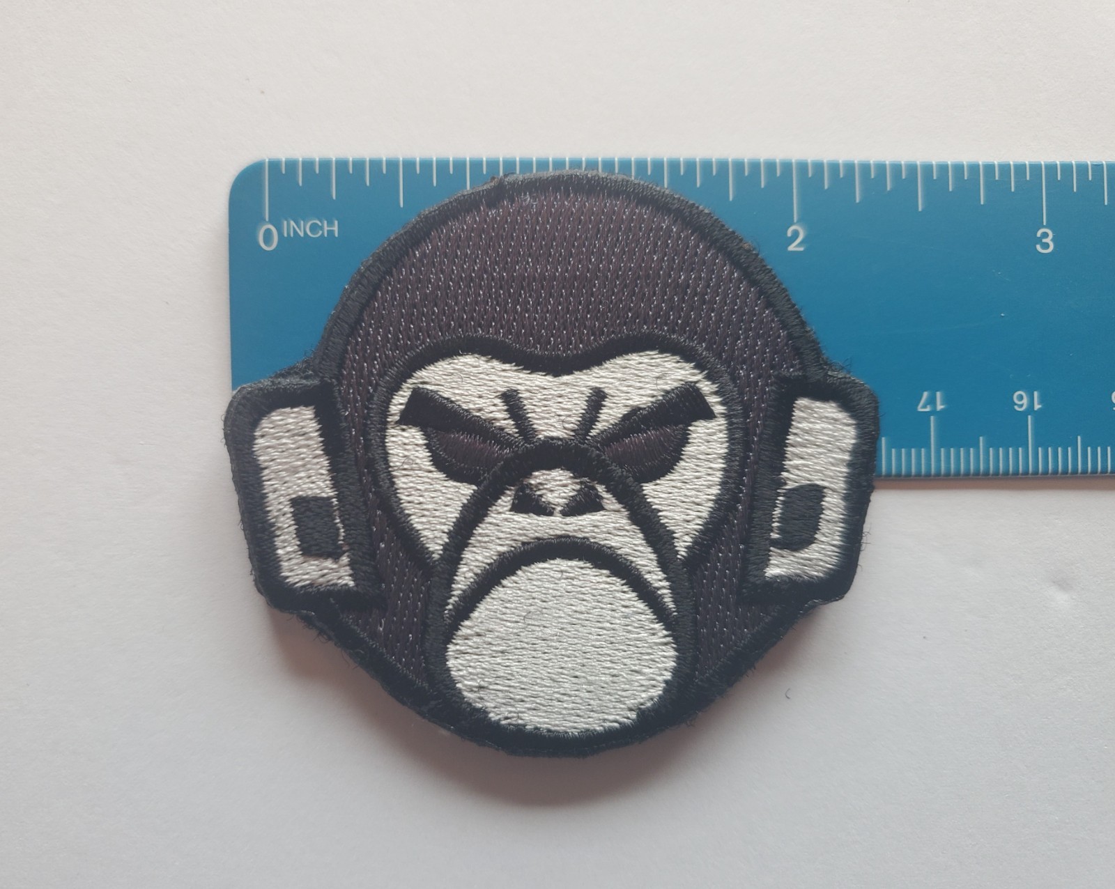 Mil Spec Angry Mad Monkey Embroidered Morale Patch Hook & Loop 2.25" X 2" NEW