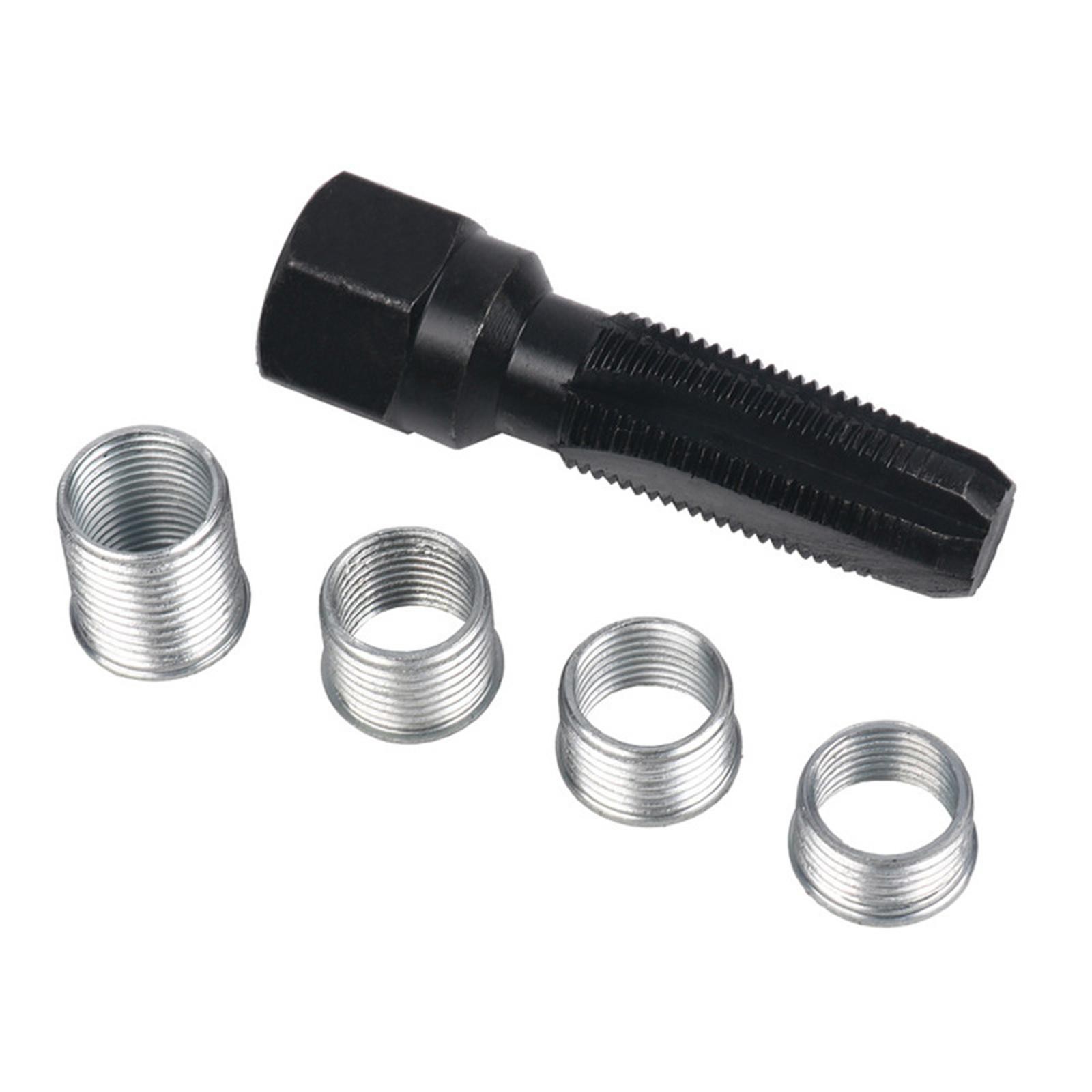 14mm Spark Plug Rethread Thread Repair Tool Reamer Tap Inserts Kit M14 x1.25