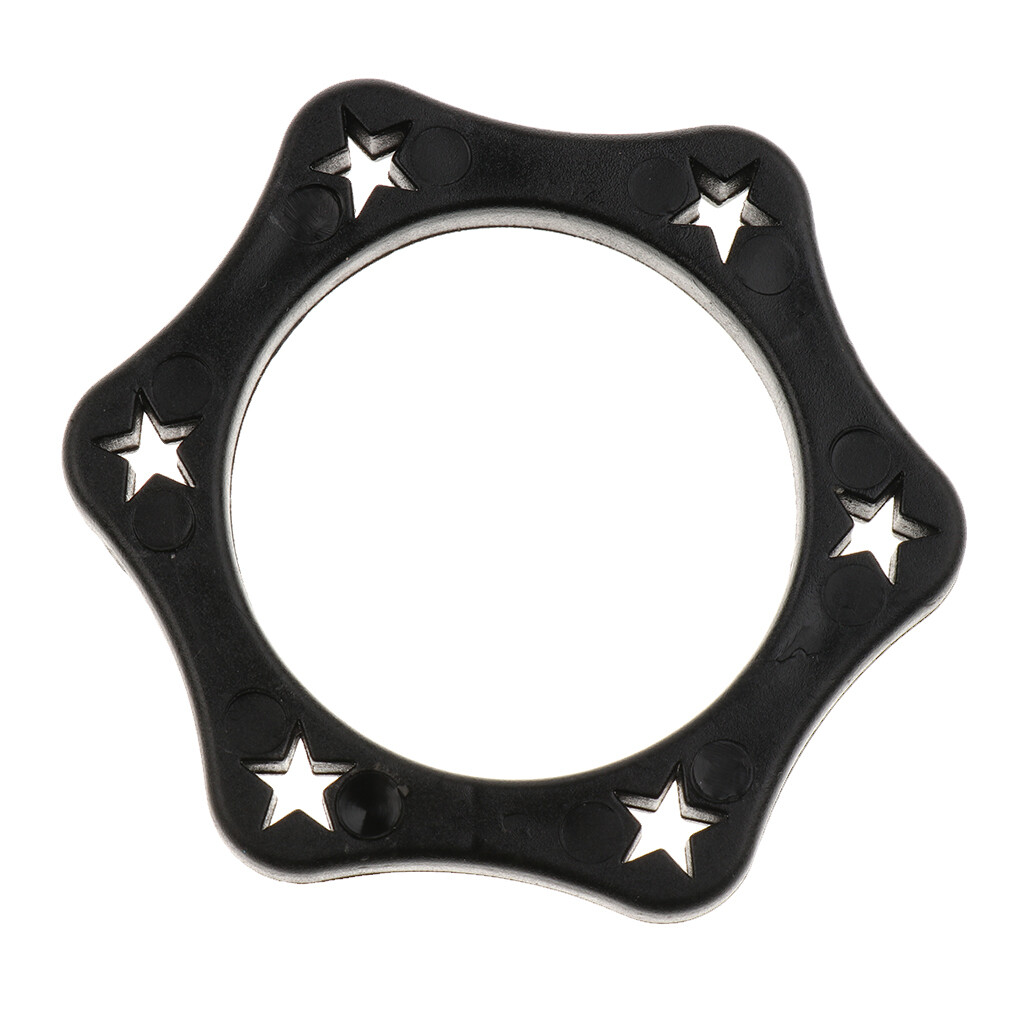 10Black Hexagonal Mic Slip Holder Roller Ring