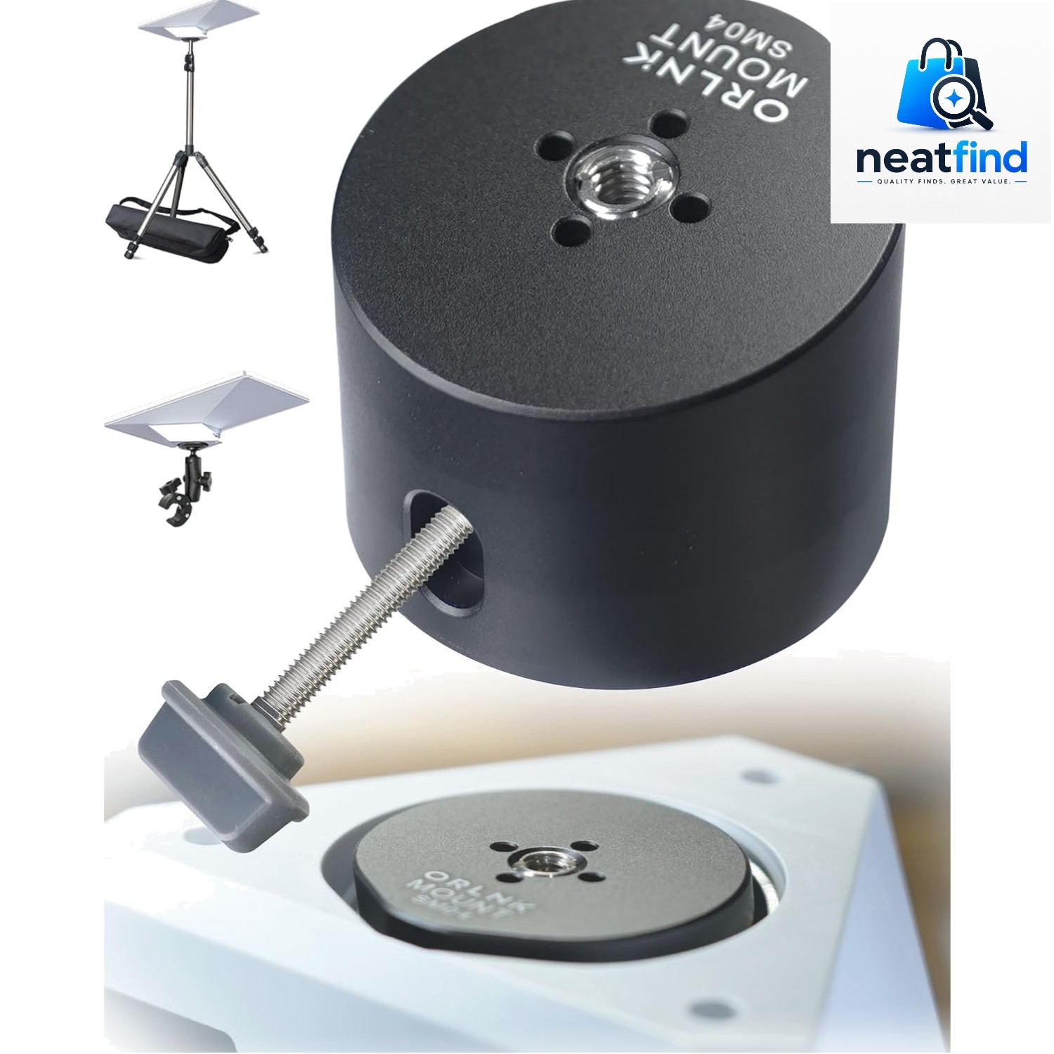 ORLNK Tripod Adapter Mount for Starlink Mini with 1/4"-20, 3/8"-16 Threaded |...