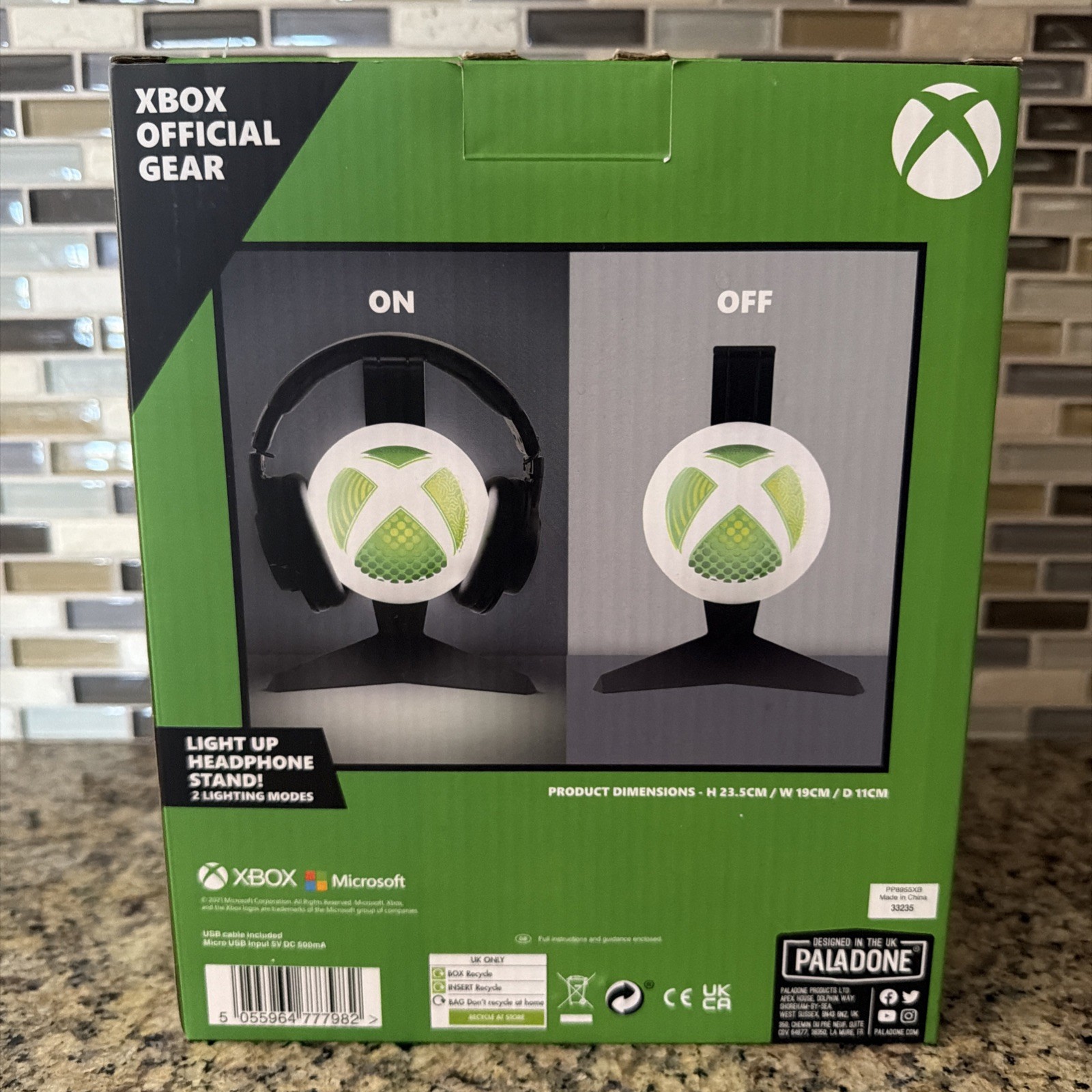 Xbox Official Gear Light-Up Headphone Stand With 2 Lighting Modes