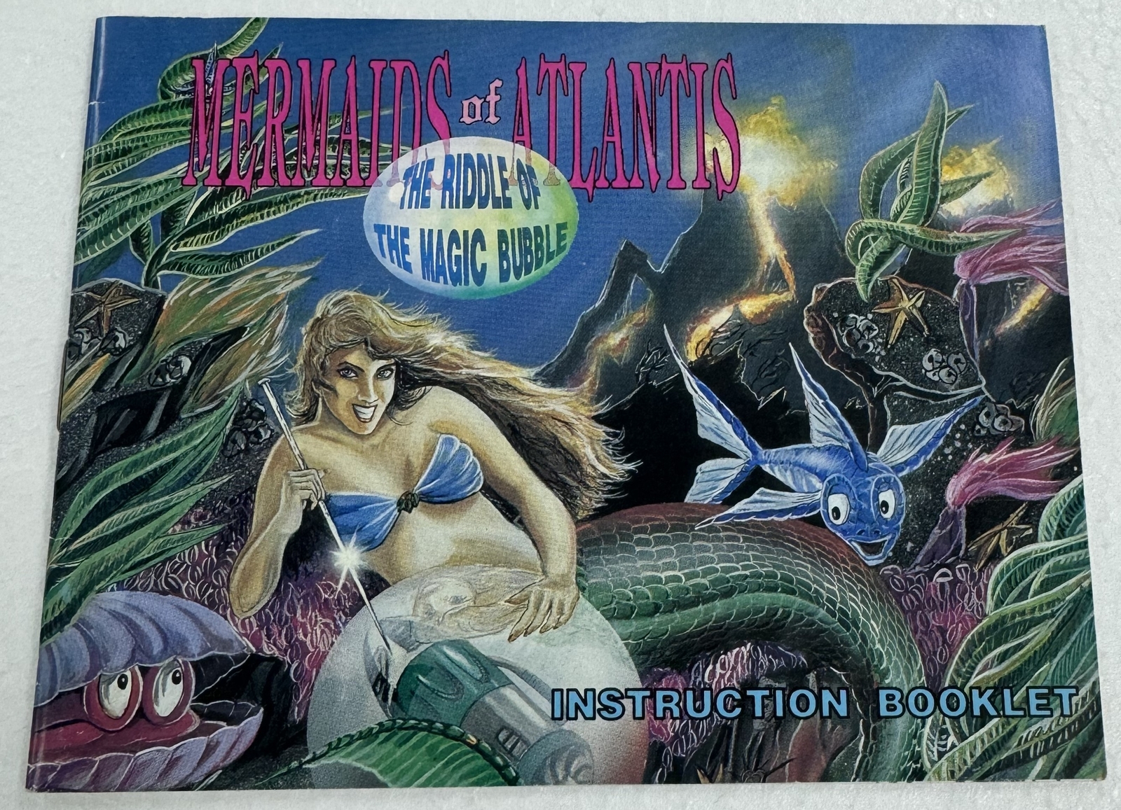 Mermaids of Atlantis (Nintendo NES, 1991) Instruction Manual ONLY