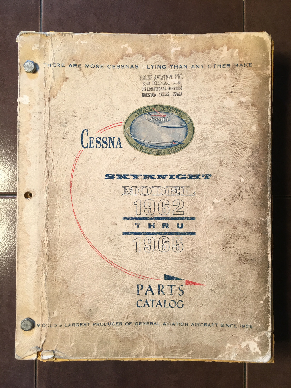 1962-1965 Cessna SkyKnight 320, 320A, 320B & 320C Parts Manual