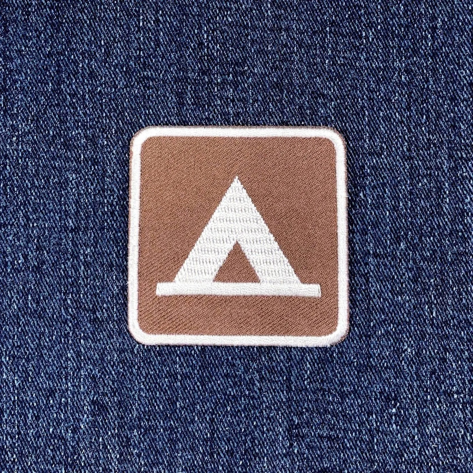 Camping Patch - Embroidered Camp Site Tent Sign Badge 2" (Iron On)