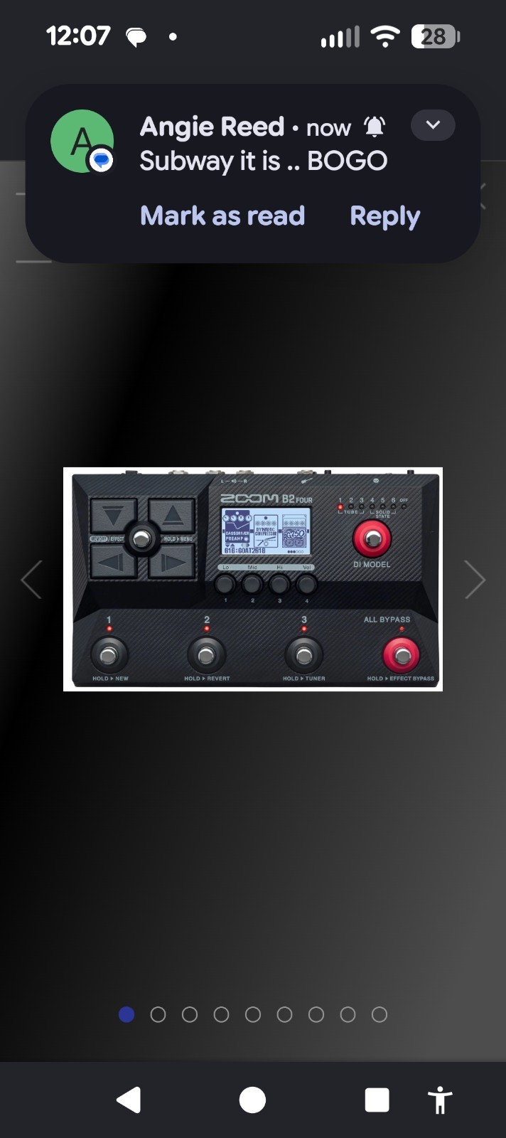 ZOOM B2 FOUR BASS MULTI-EFFECTS PROCESSOR (MP3072491)