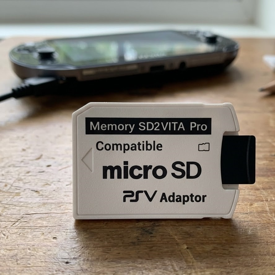 Latest SD2Vita 5.0 Memory Card Adapter - 128GB MicroSD Compatible with PS Vita