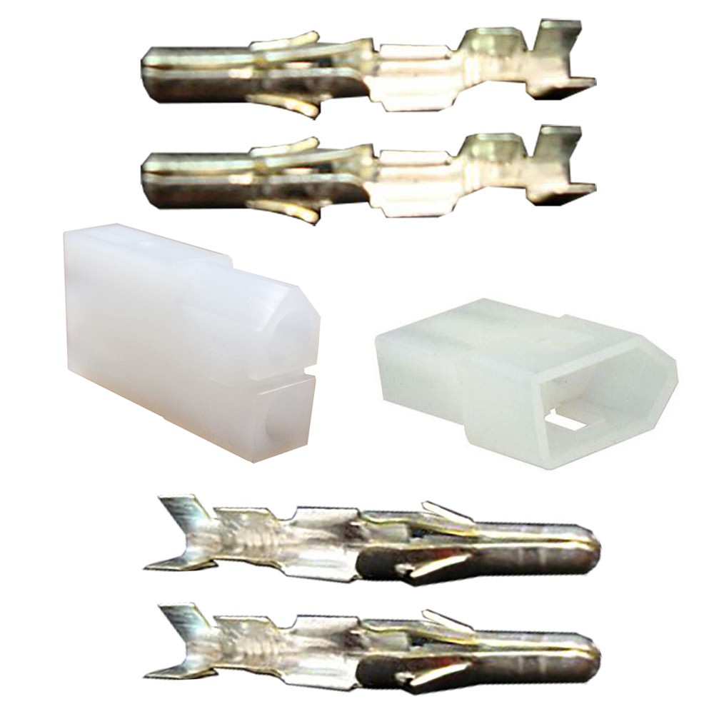 Molex Male & Female 2 Pin Arcade Pinball Plugs with Pins - .093