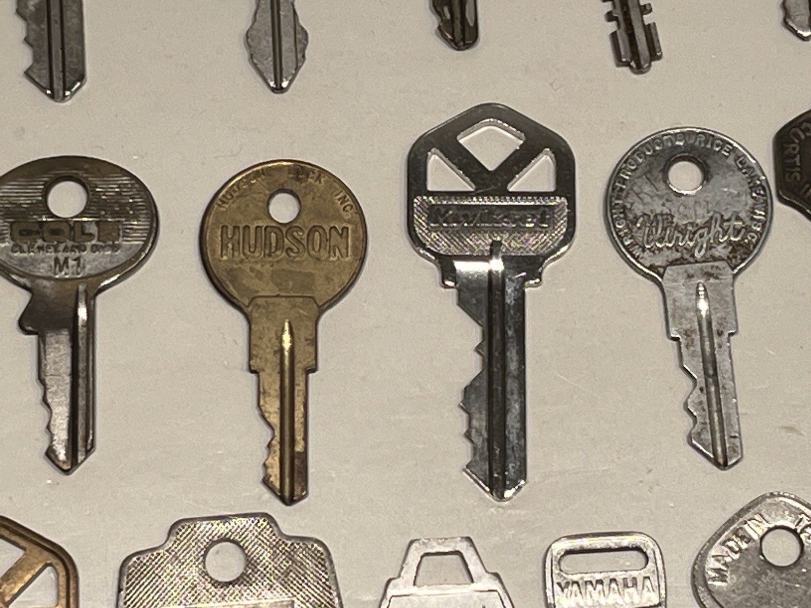 20 Key Collection Metal All marked & different YAMAHA, WRIGHT, HUDSON & More