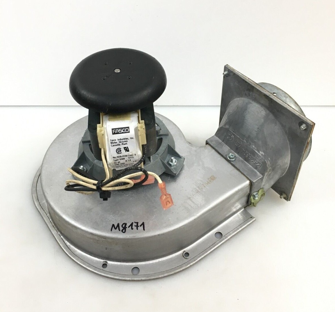FASCO 7058-0136 Draft Inducer Blower Motor Assembly 20044402 used #MG171
