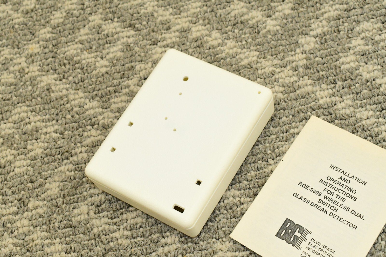 Glass Break Detector Wireless Dual Switch BGE-9809 Blue Grass Electronics