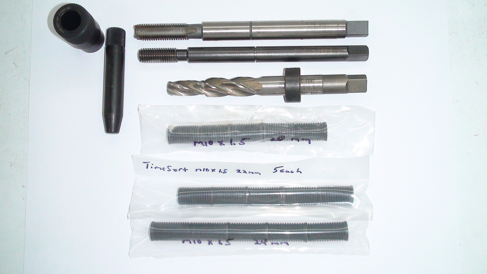 Time Sert  M10 X 1.5 Thread Repair Tool Set DEEP w/ 20, 22 & 24MM inserts