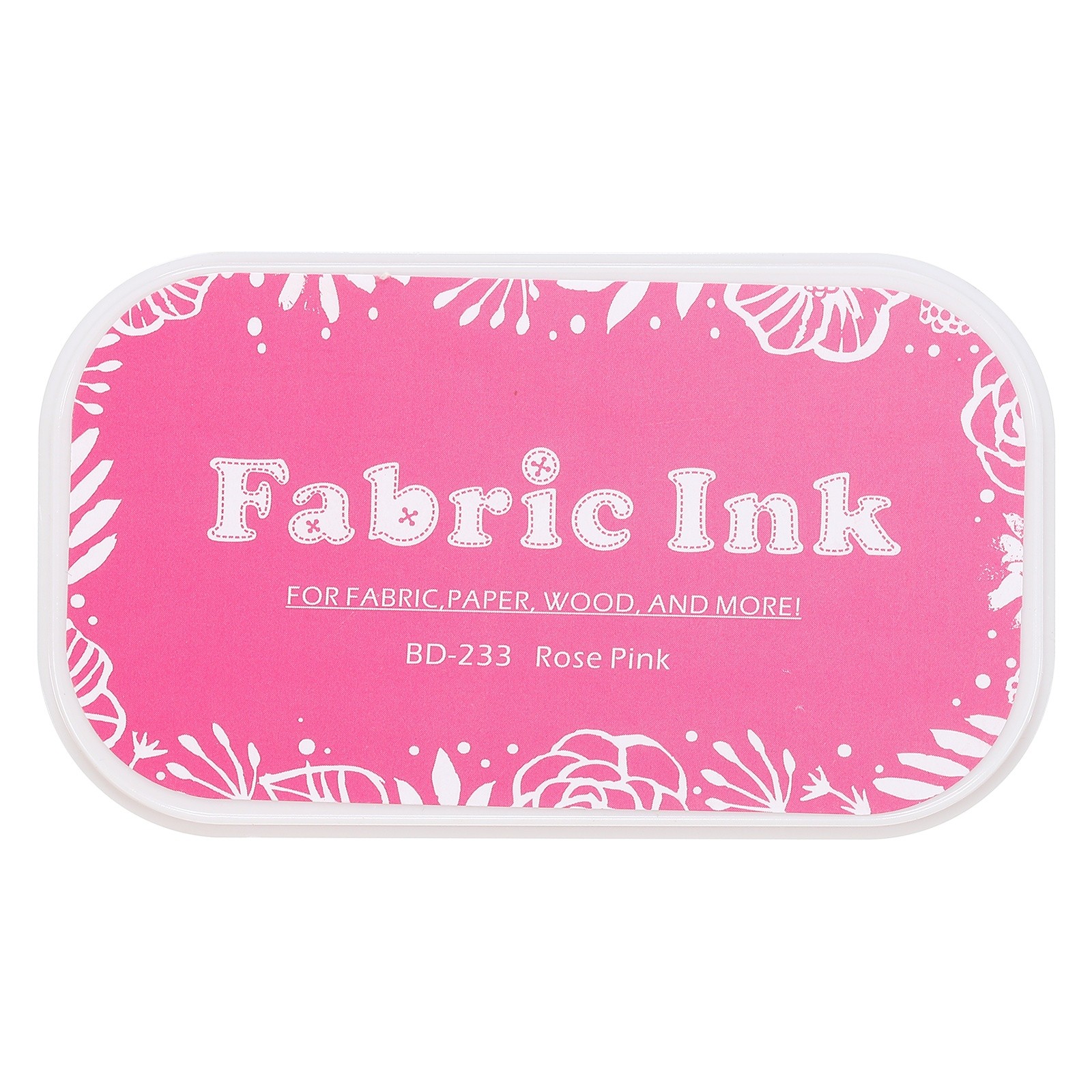 Ink Pads for Stamps 3.7x2.2 Inch Fabric Ink Pad Rose Pink