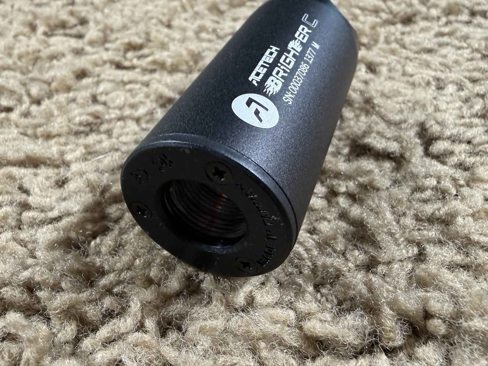 AceTech Brighter C Compact Rechargeable Airsoft Tracer Unit Black