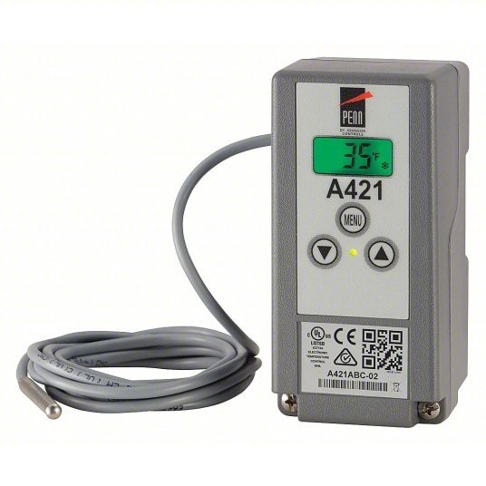 Single Stage Temp Controller with Sensor, 120/240VAC, NEMA4X, 6' 7" lead