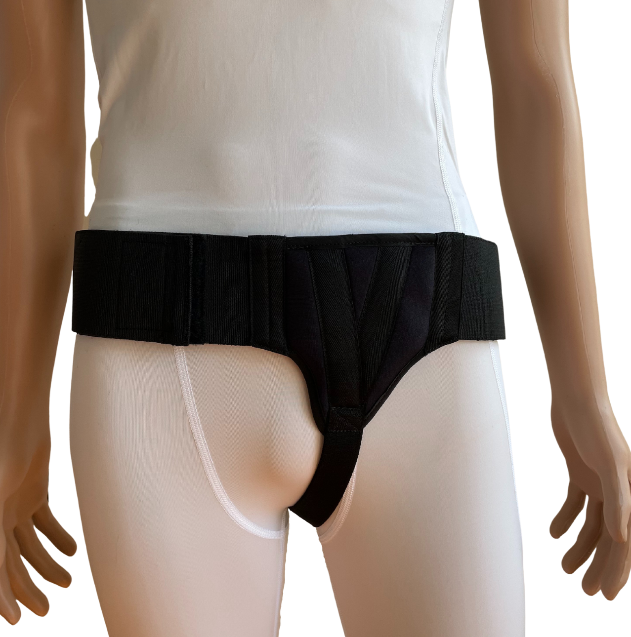FlexaMed Inguinal Hernia Groin Belt Black | Left, Right or or Bilateral