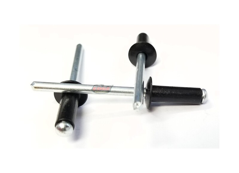 Black 3/16" Small Head Aluminum Steel Mandrel Pop Rivets 250 ct Racing Fasteners