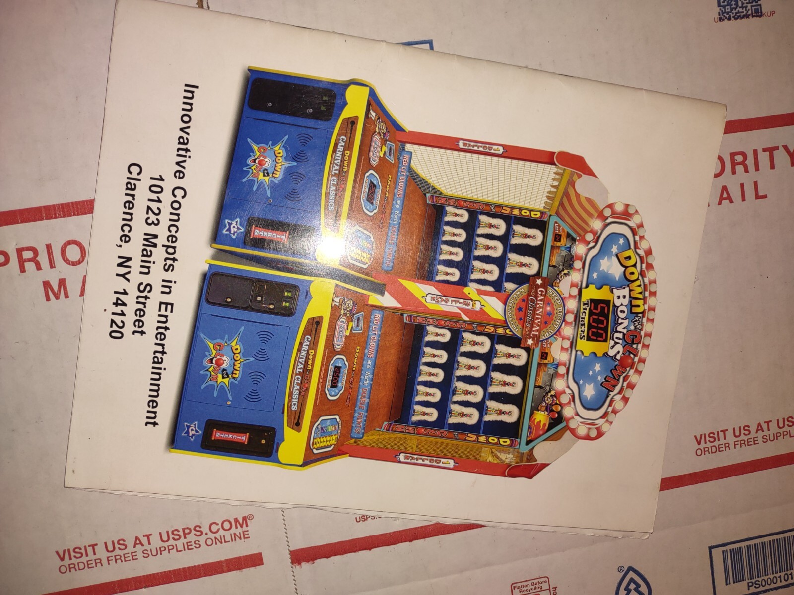 down the clown arcade redemption manual #351