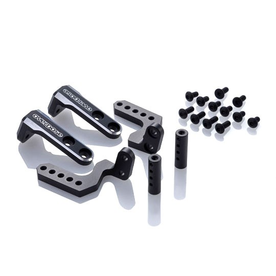 OVERDOSE Aluminum rear body mount (For GALM / GALM ver.2 / Black) [OD2885]
