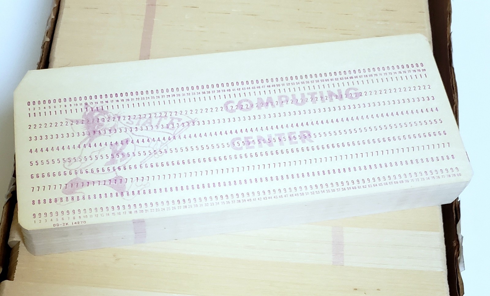 Lot of 100 Vintage Computer Punch Cards KSU K State Wildcats - NOS, Unused