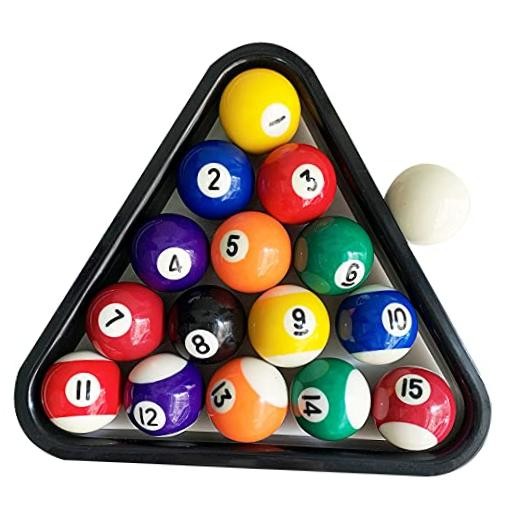 BILIYARD Upgrade Billiard Balls Set, 1.5 Inch Mini Size for 6 Feet Pool Table