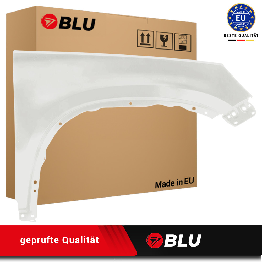 VW Tiguan I 5N Compatible Fender LB9A Right White 07-16 Paint CandyWhite Blue