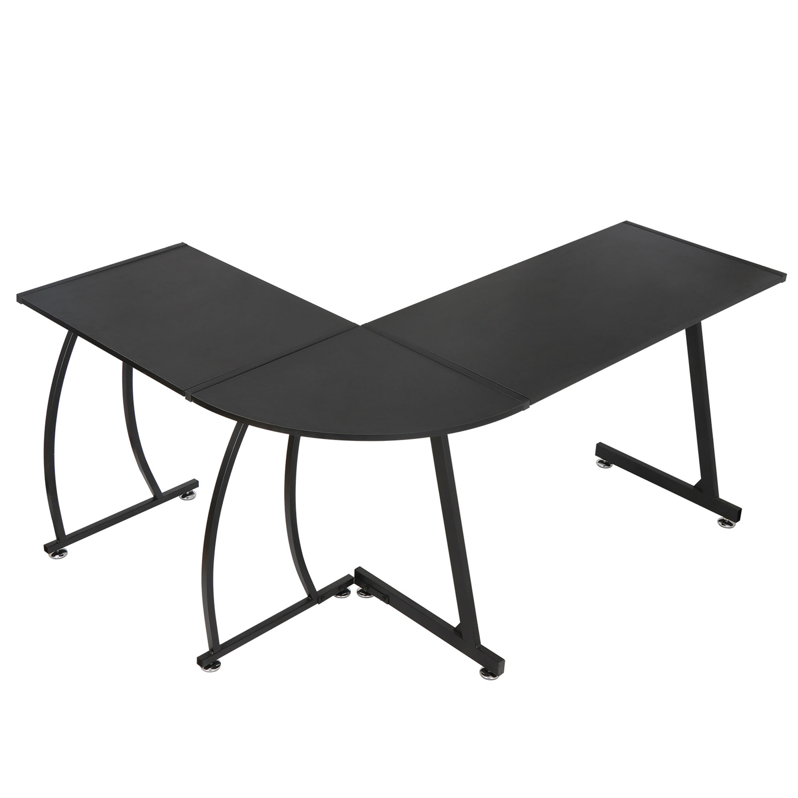 L-Shape Corner Desk Computer Game Office Durable Laptop Workstation Study 58"
