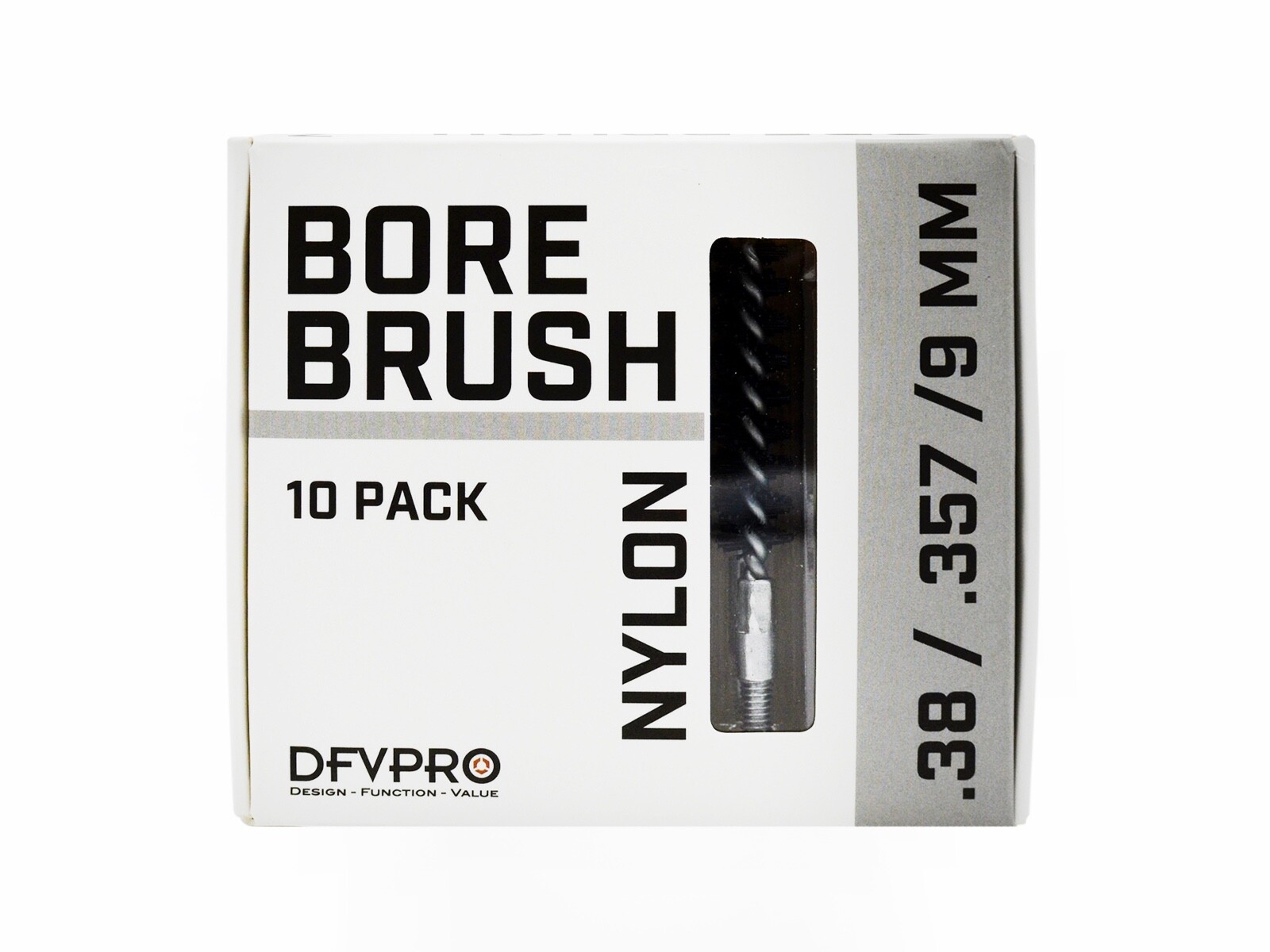 .38/.357/9mm Nylon Bore Brushes 10 Pack
