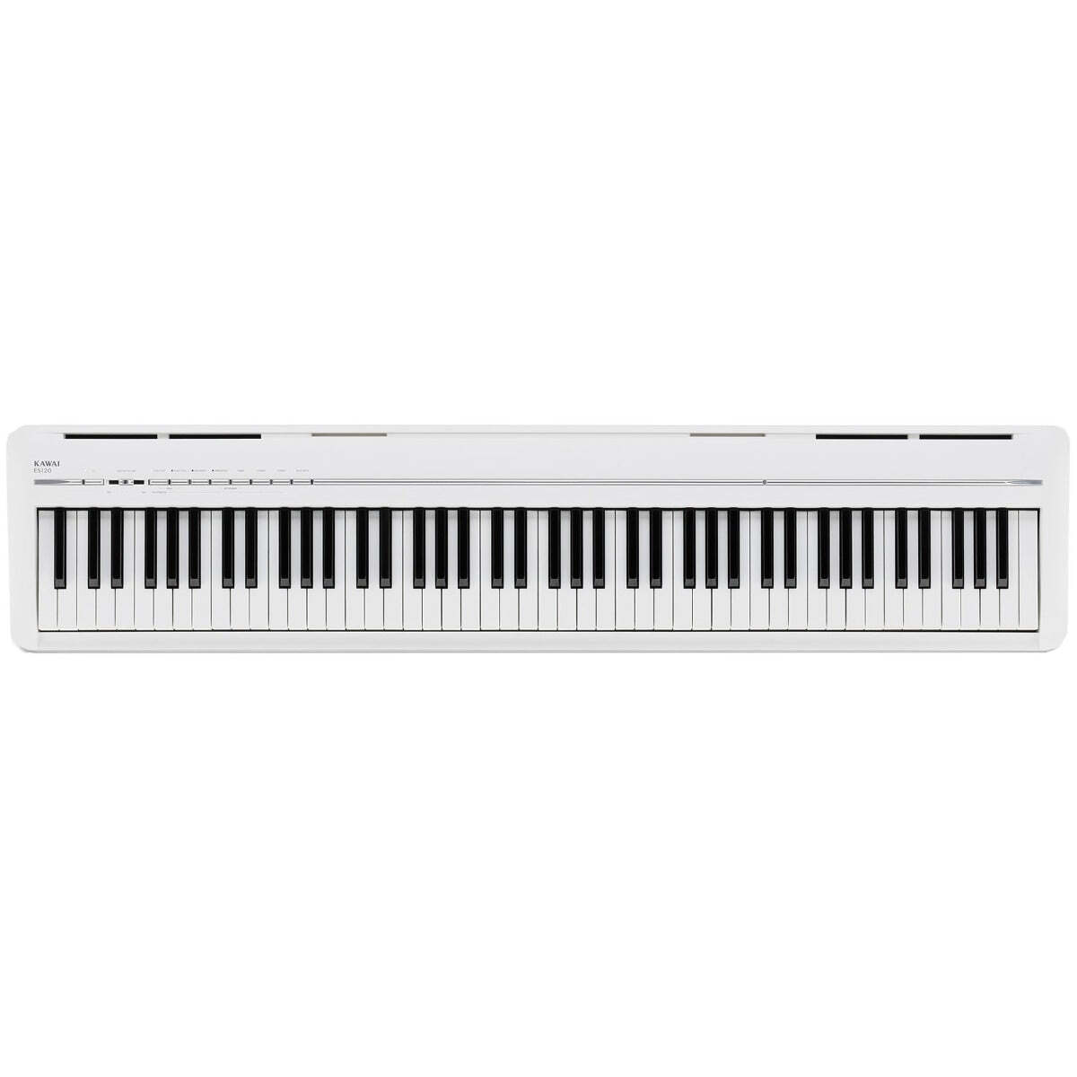 Kawai ES120 Portable Digital Piano - White KEY ESSENTIALS BUNDLE