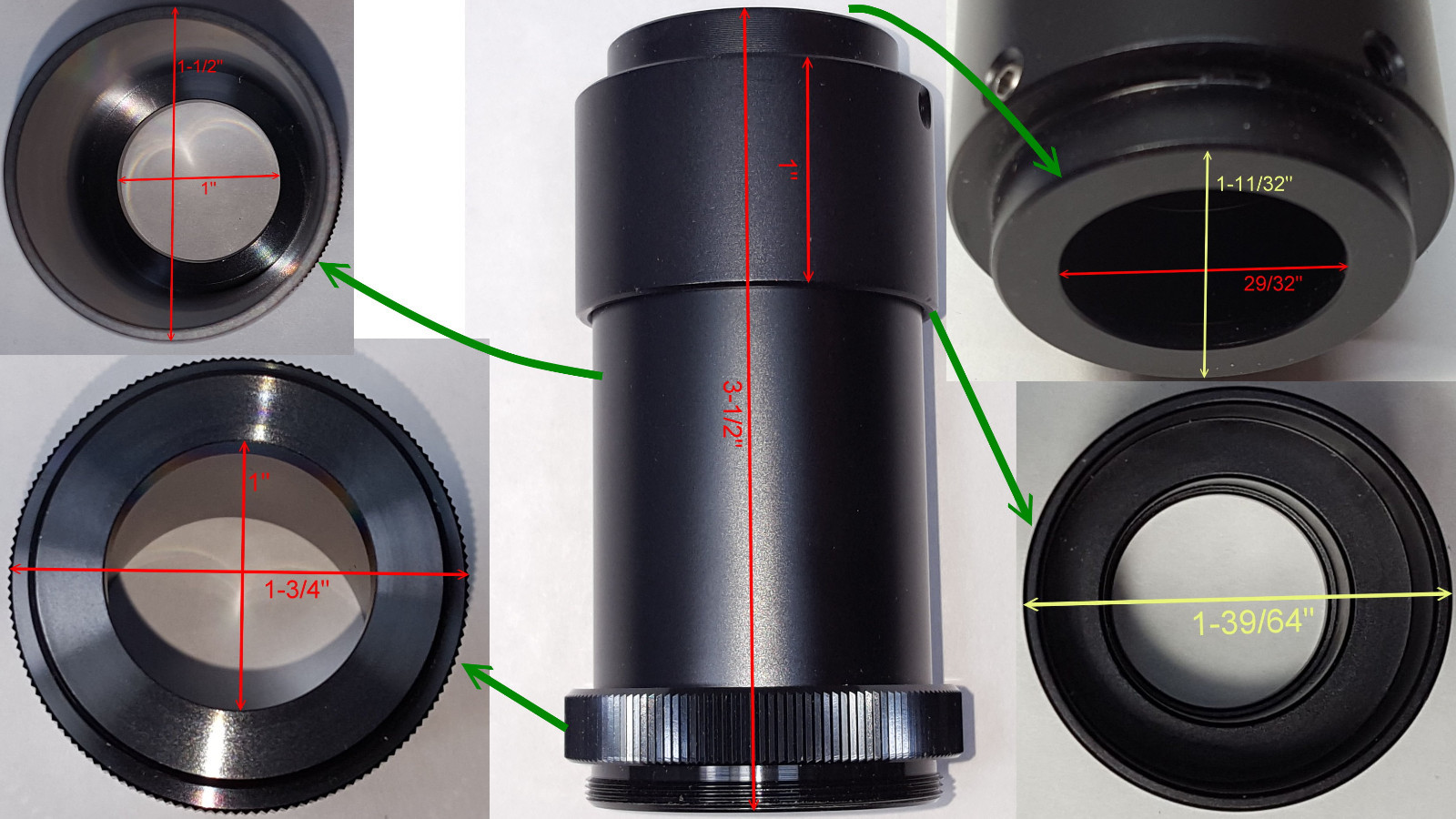 Microscope Eyepiece Extension. This item is new, old stock.