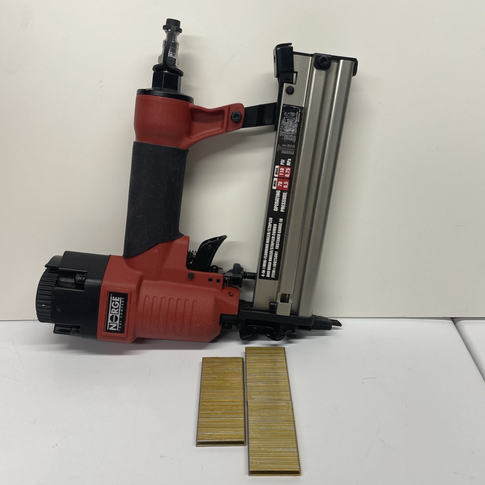 Norge 18g Mini-Flooring&Brad Nailer/Stapler Model 10025081