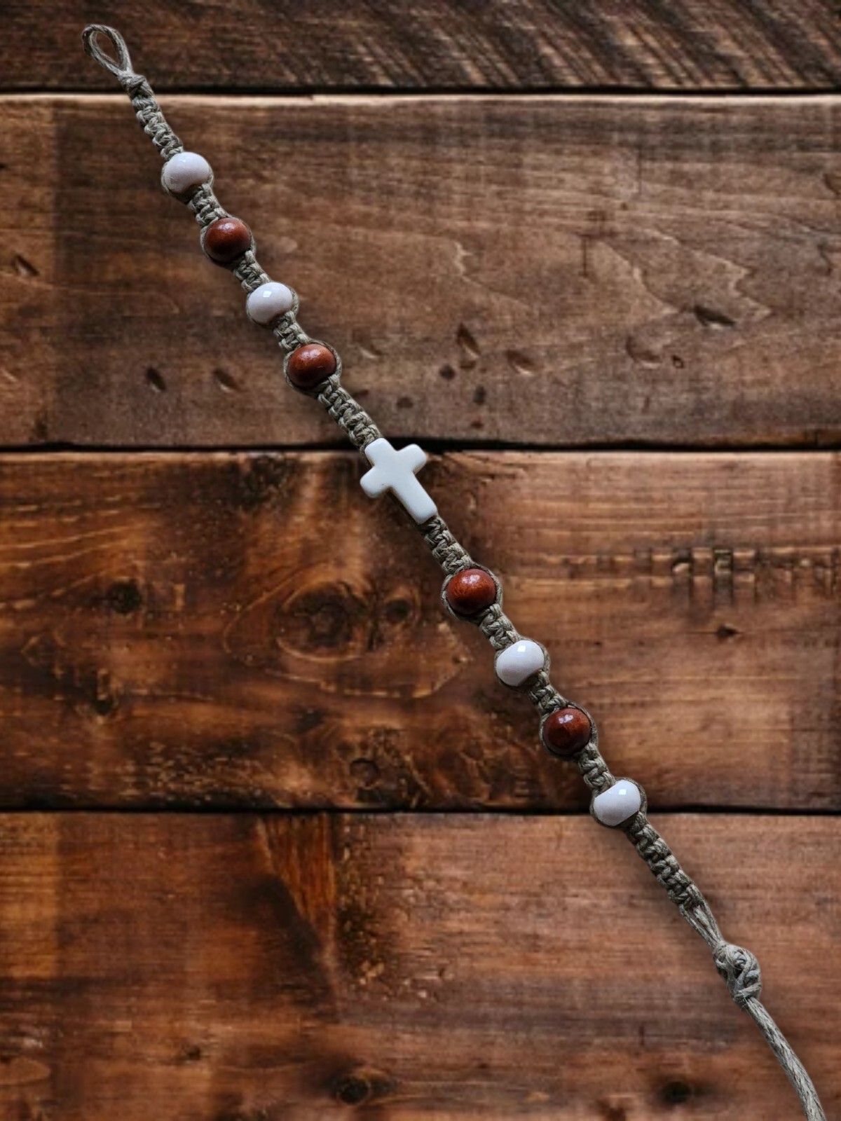 Cross Hemp Bracelet