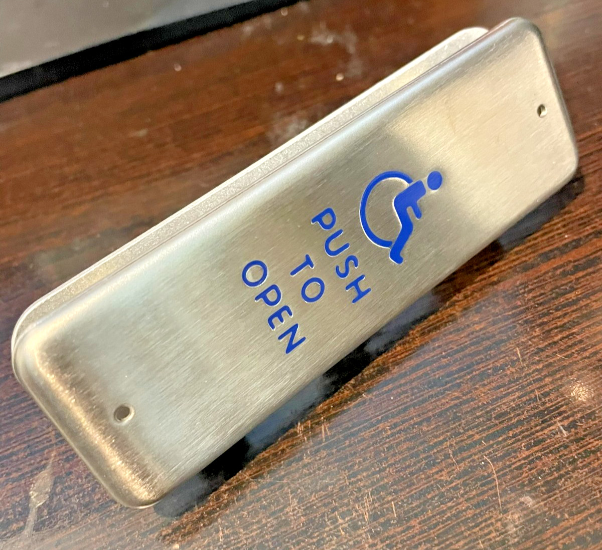 EMERGENCY PUSH PLATE