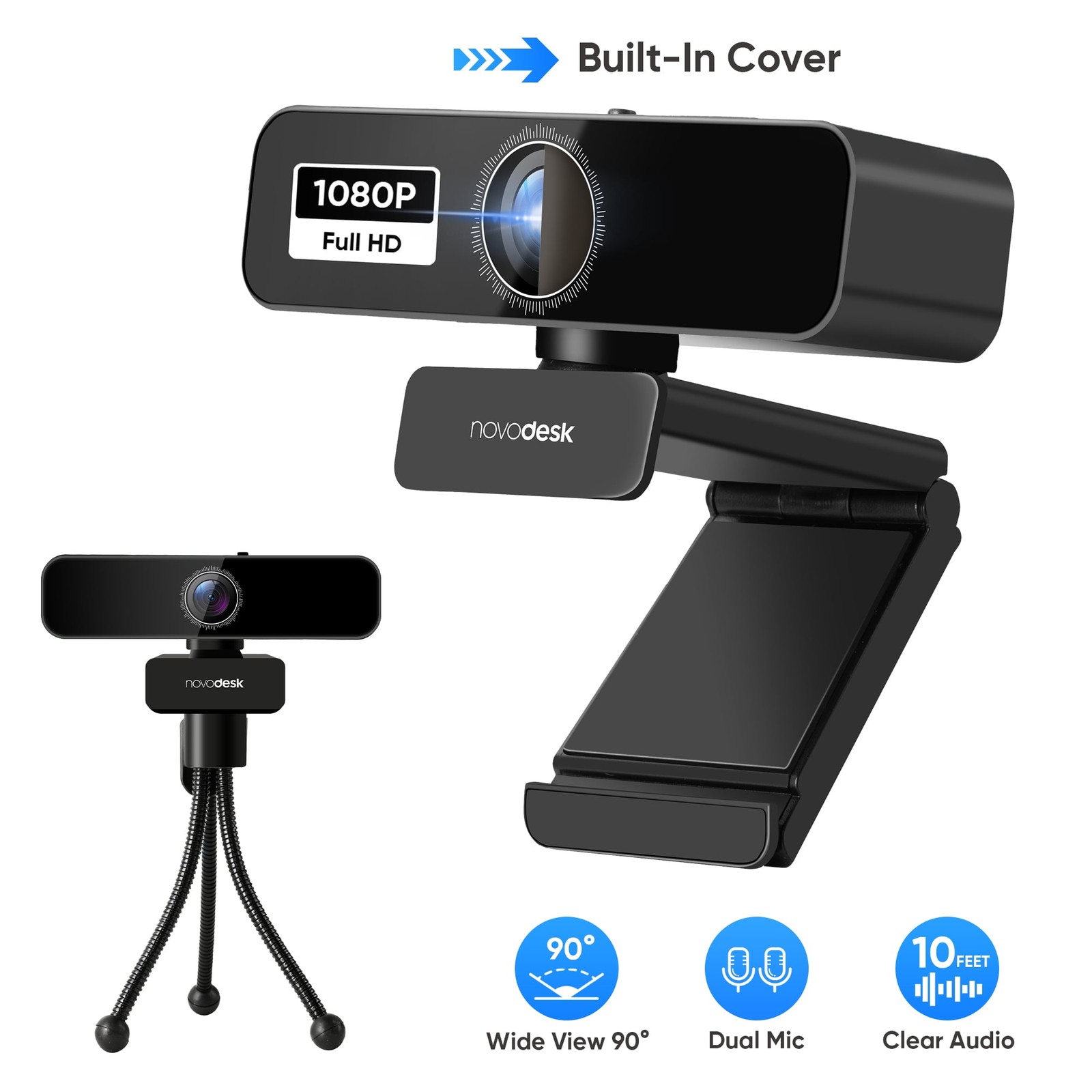 Webcam with Dual Microphone