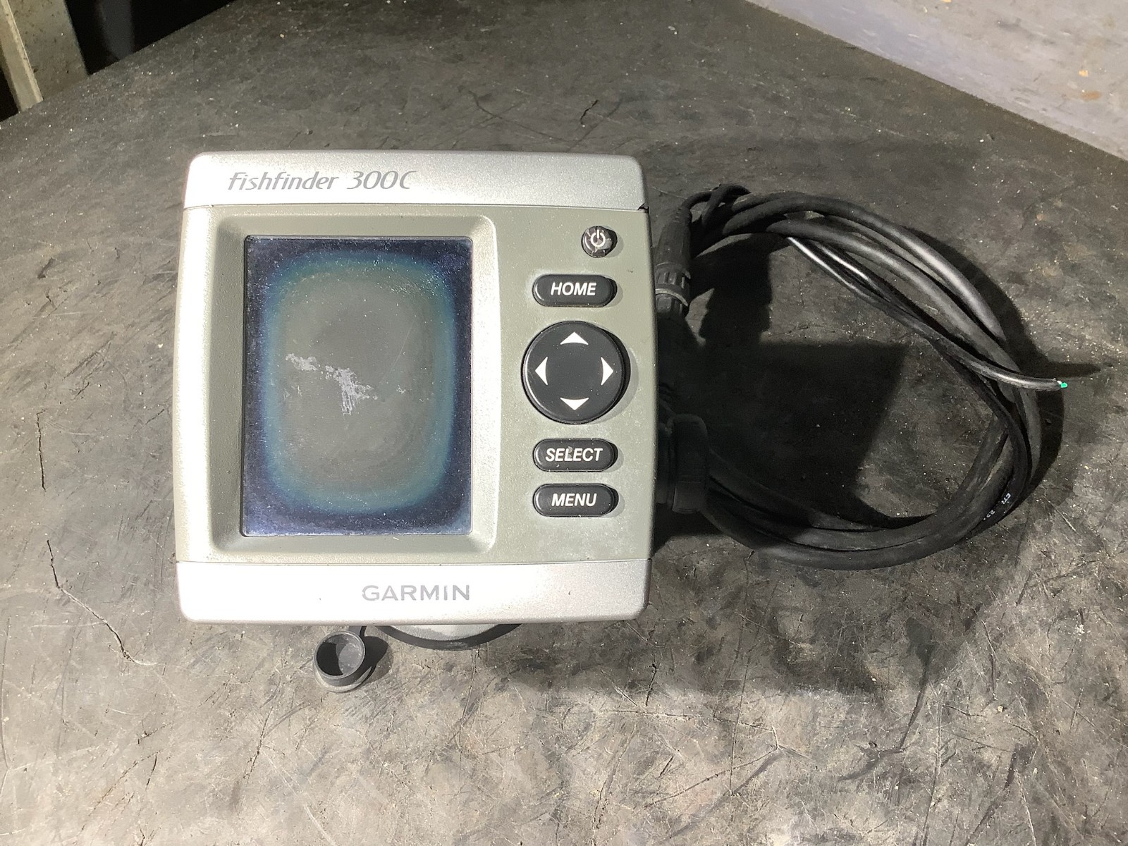 Garmin Fishfinder 300C+Garmin Dual Beam Transom Mount Transducer P/N: 010-10249