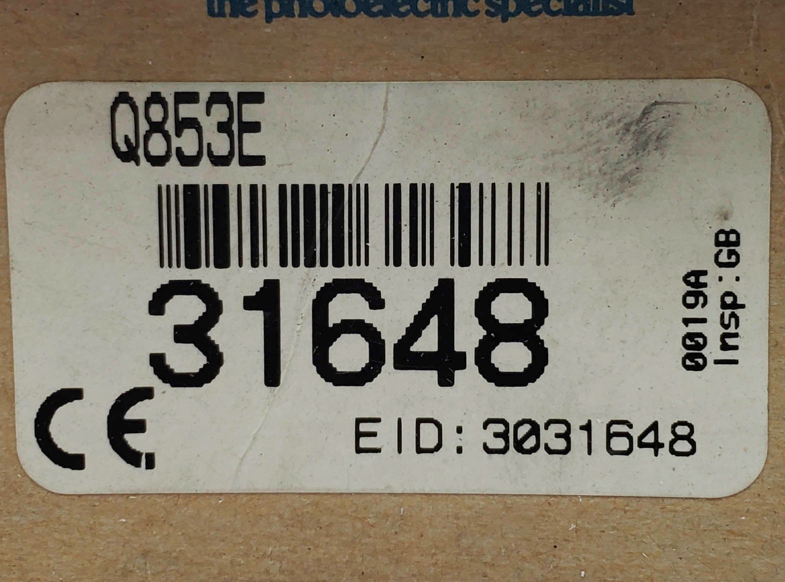 Banner Q853E Photoelctric Sensor 240V