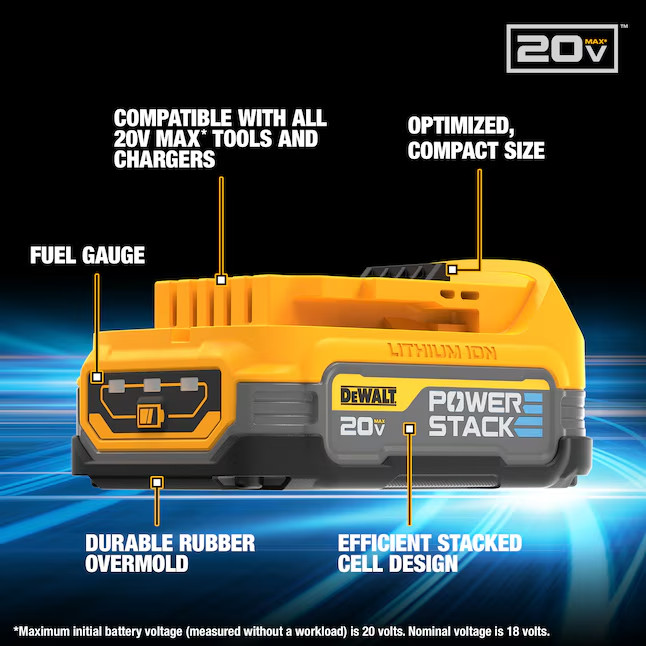 DEWALT 20V MAX XR Brushless 4-Tool Combo Kit with POWERSTACK, DCK449E1P1