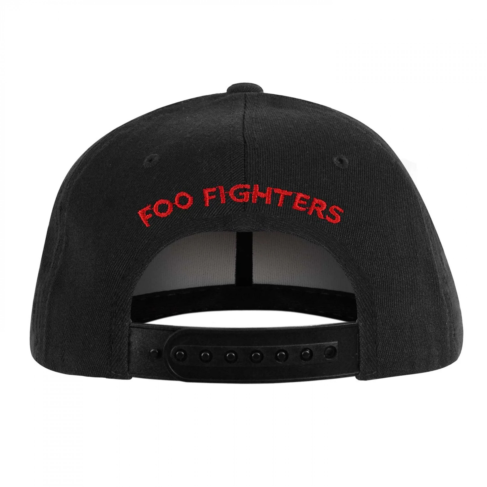 Foo Fighters 3D Embroidered Logo Snapback Hat Black