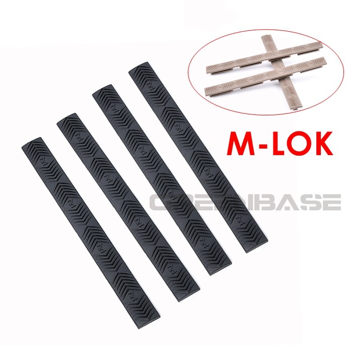 4 PCS Rail Protector Covers Panel Kit Tactical Picatinny Rail for M-lok Rail
