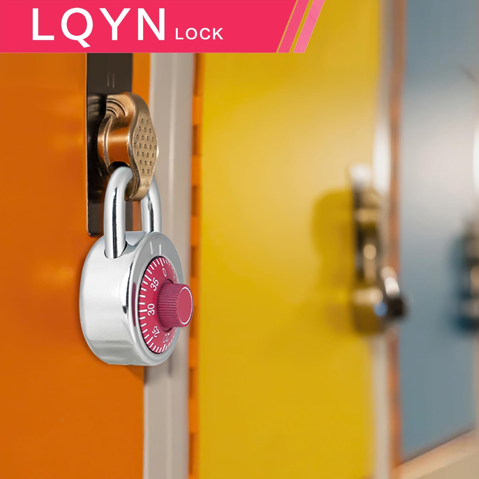 Combination Lock Lqyn Standard Dial Combination Lock Pack 12 Red Turnplate 2