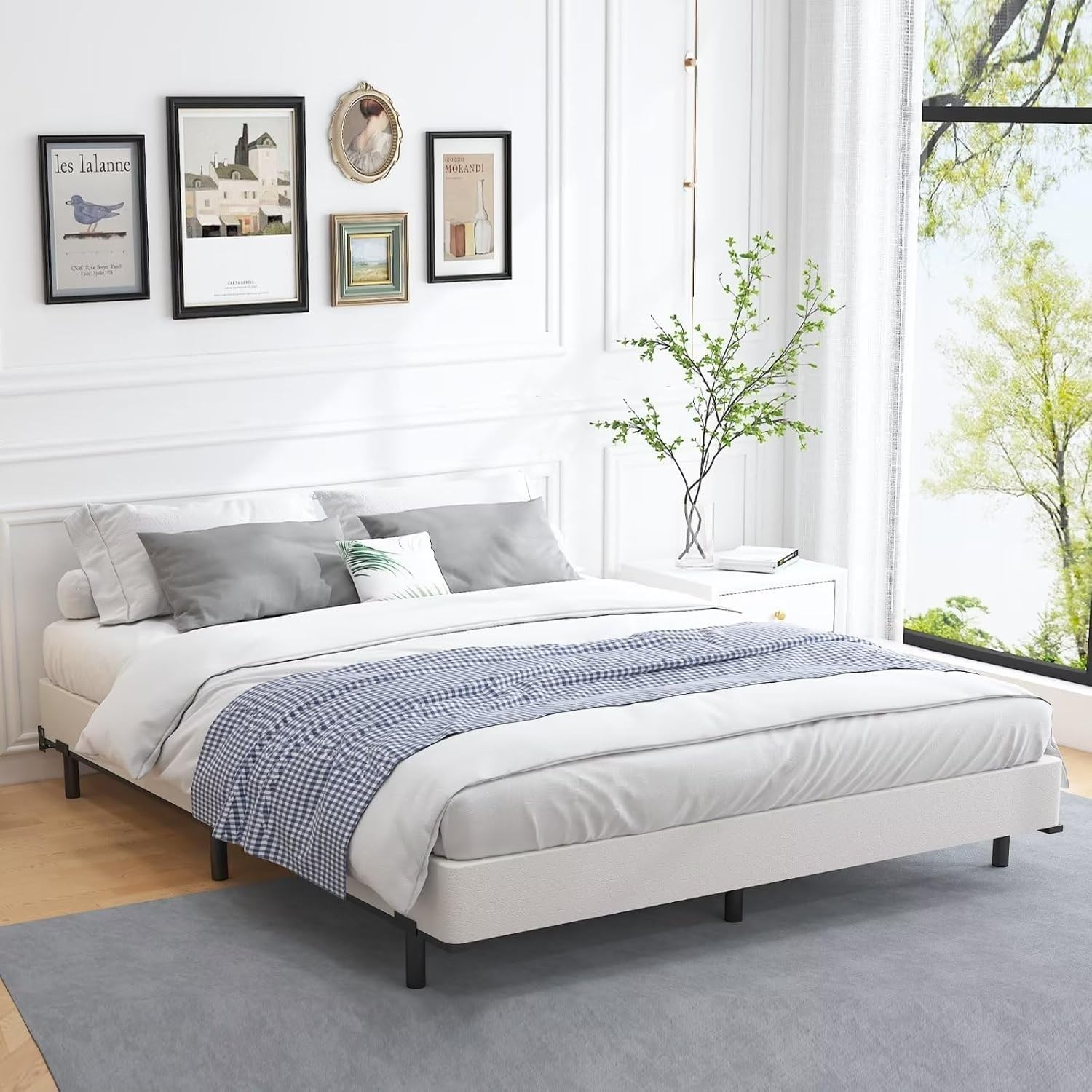 Luxurious Low Profile King Size Box Spring - Silent & Durable Metal Foundation