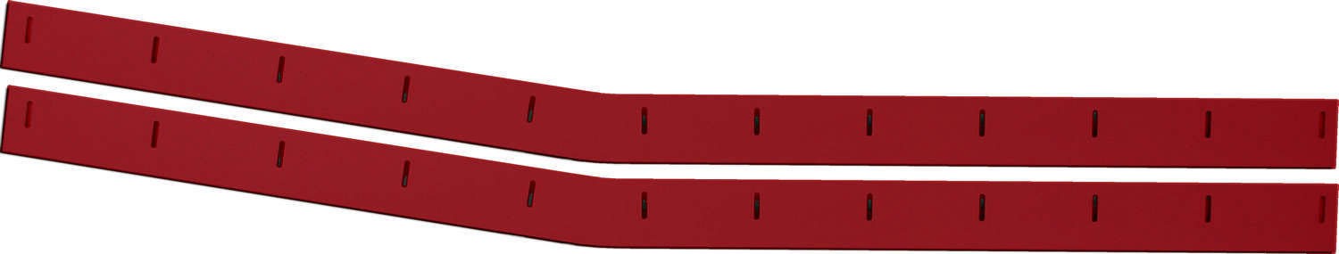 FIVESTAR Wear Strip - MD3 - Molded Plastic - Red - Chevy Monte Carlo 1988 - Pair