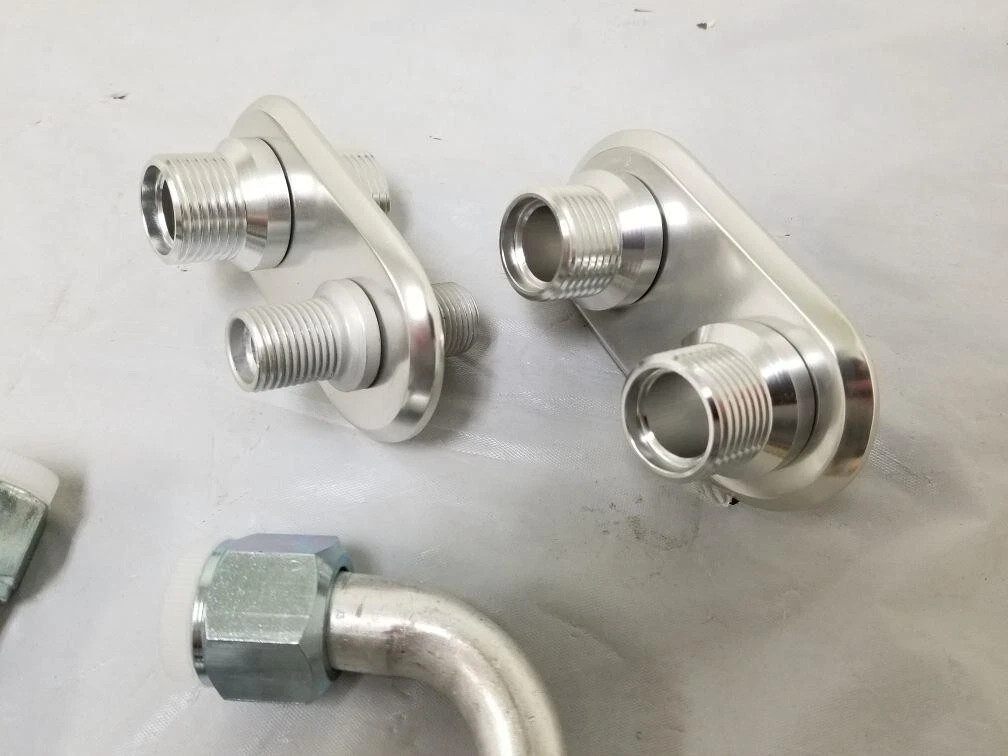 A/C & Heater Firewall Bulkhead & Fitting O-ring Kit for Std 4 Port 2 Pieces