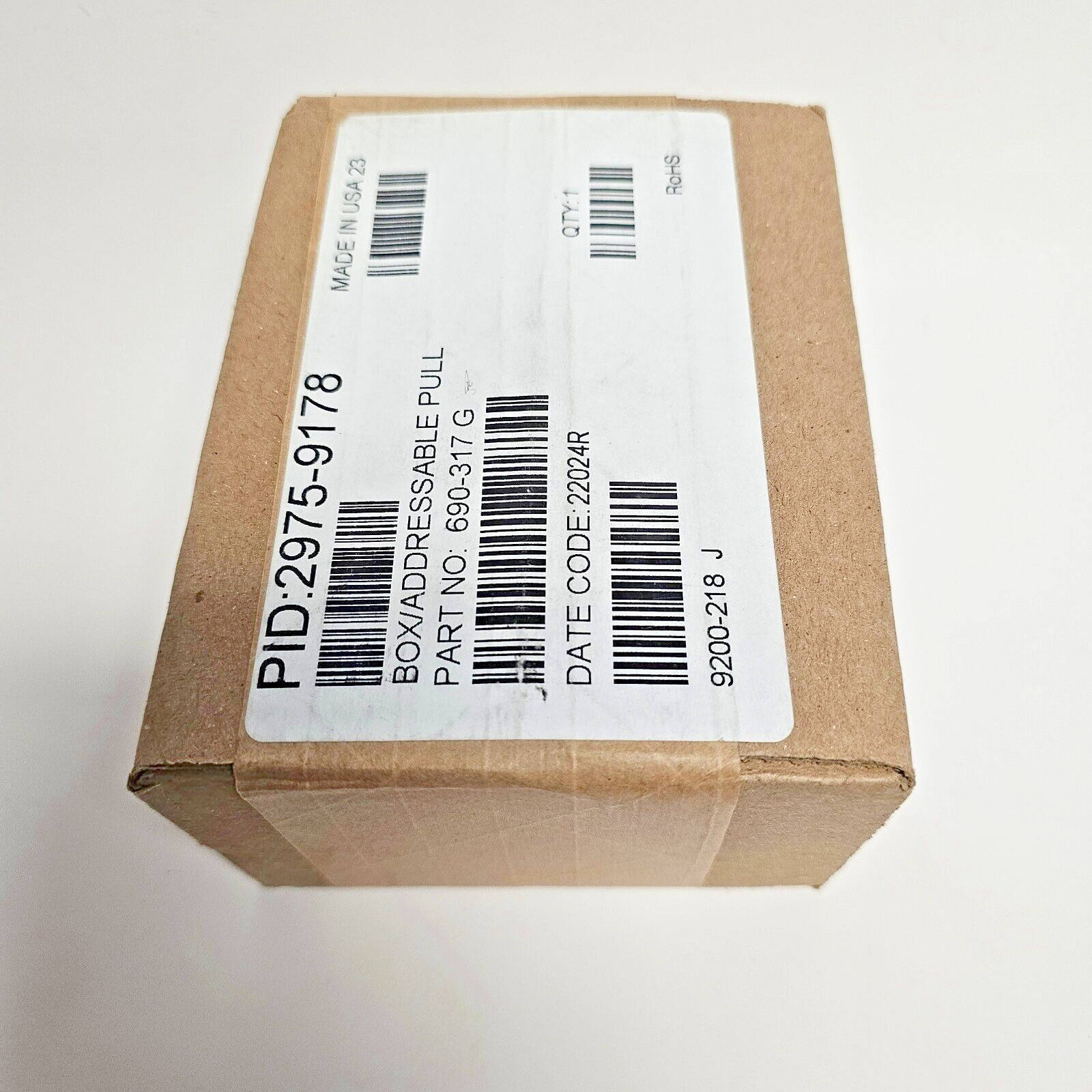690-317 G Pull Station Back Box NEW (Sealed)