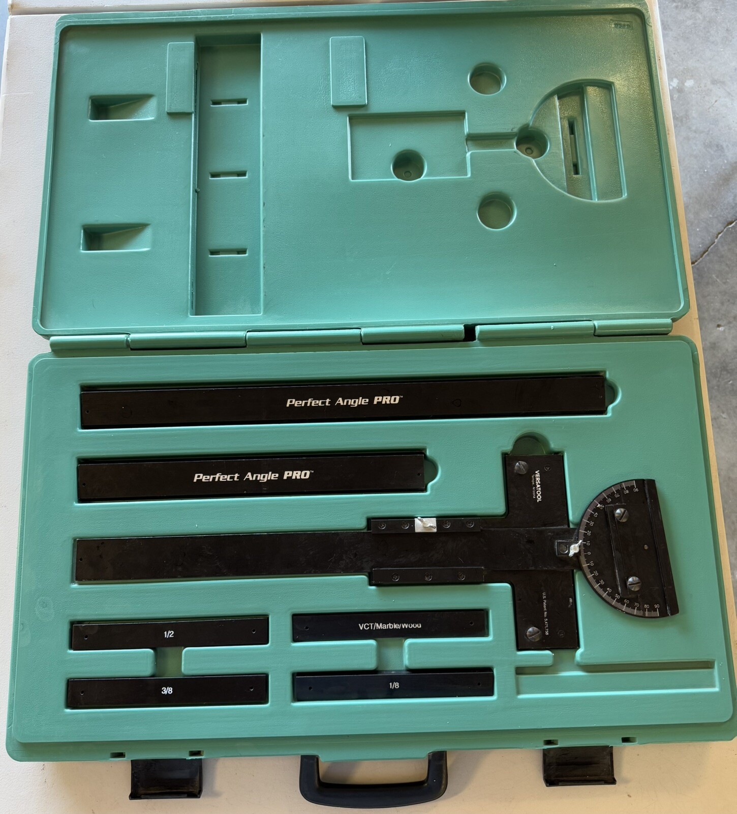 Perfect Angle Pro by Versatool w Case Flooring Finder Tool LVP VCT Wood Laminate