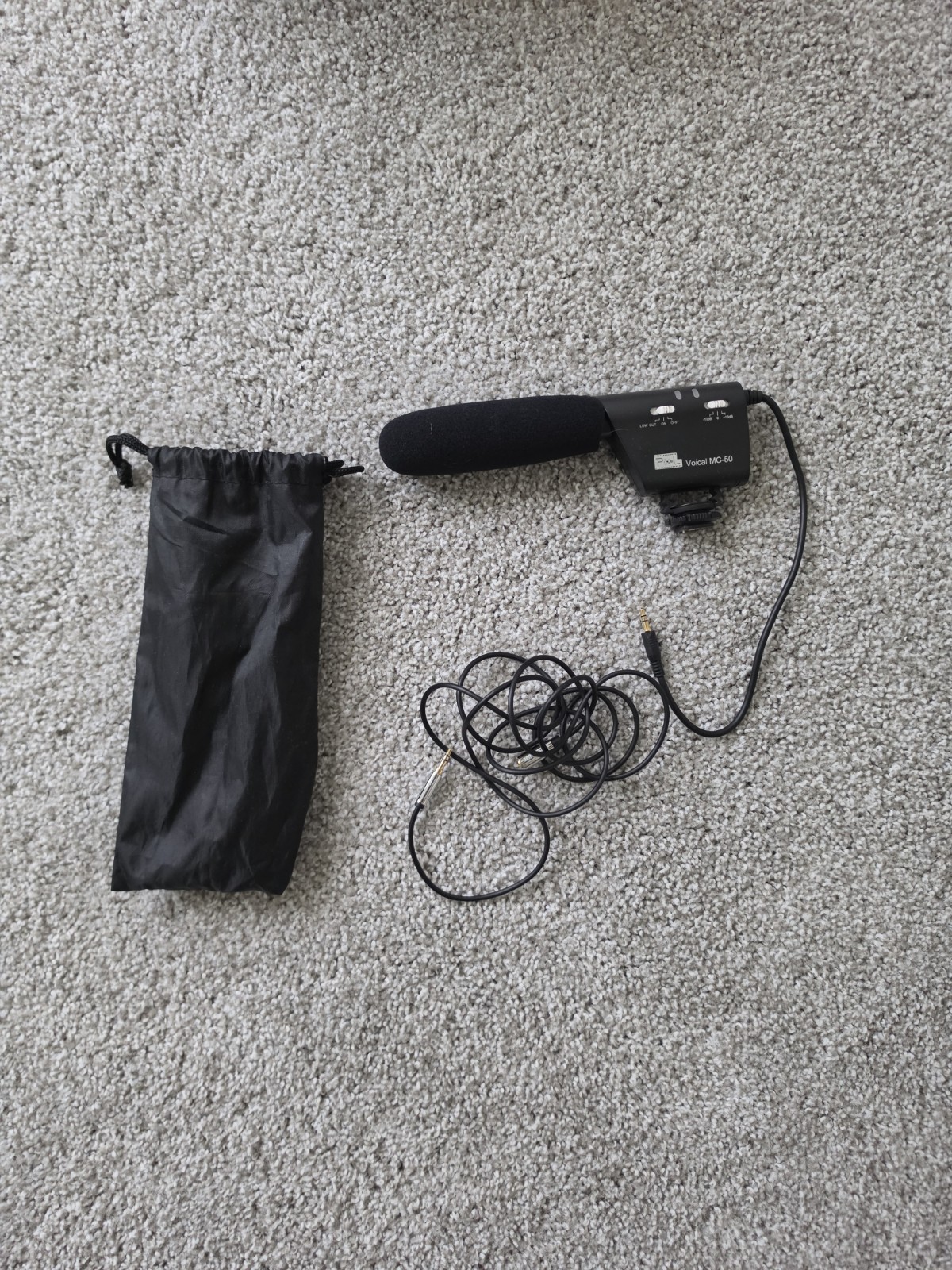Pixel Voical MC-50 On-Camera Shotgun Microphone - Condenser Mic for DSLR