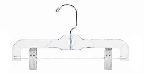 Children's Clear Plastic Pant/Skirt Hanger 10" (pack of 100)