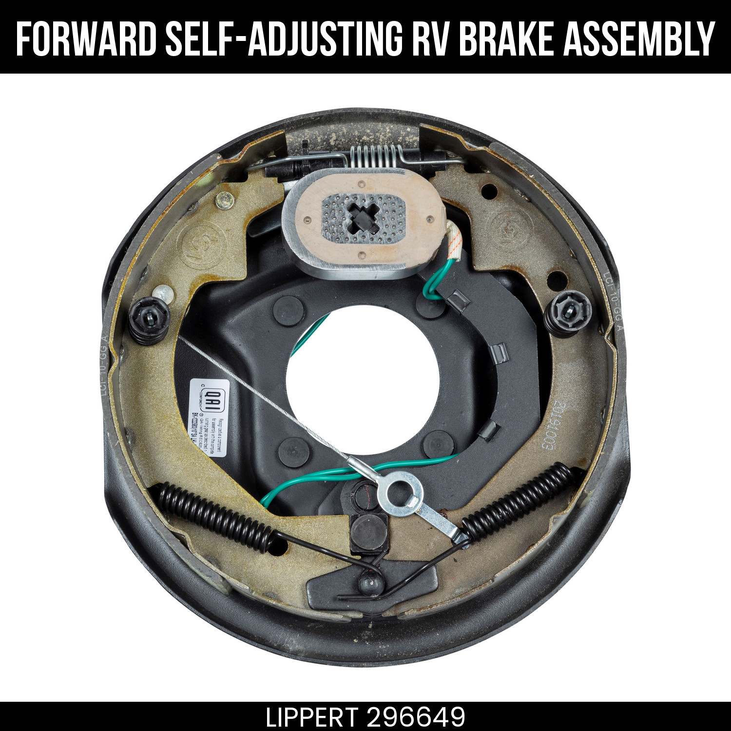 CURT RV Brake Assembly, Forward Adjusting, 10x2-1/4 Drum, Left, 3.5K lbs