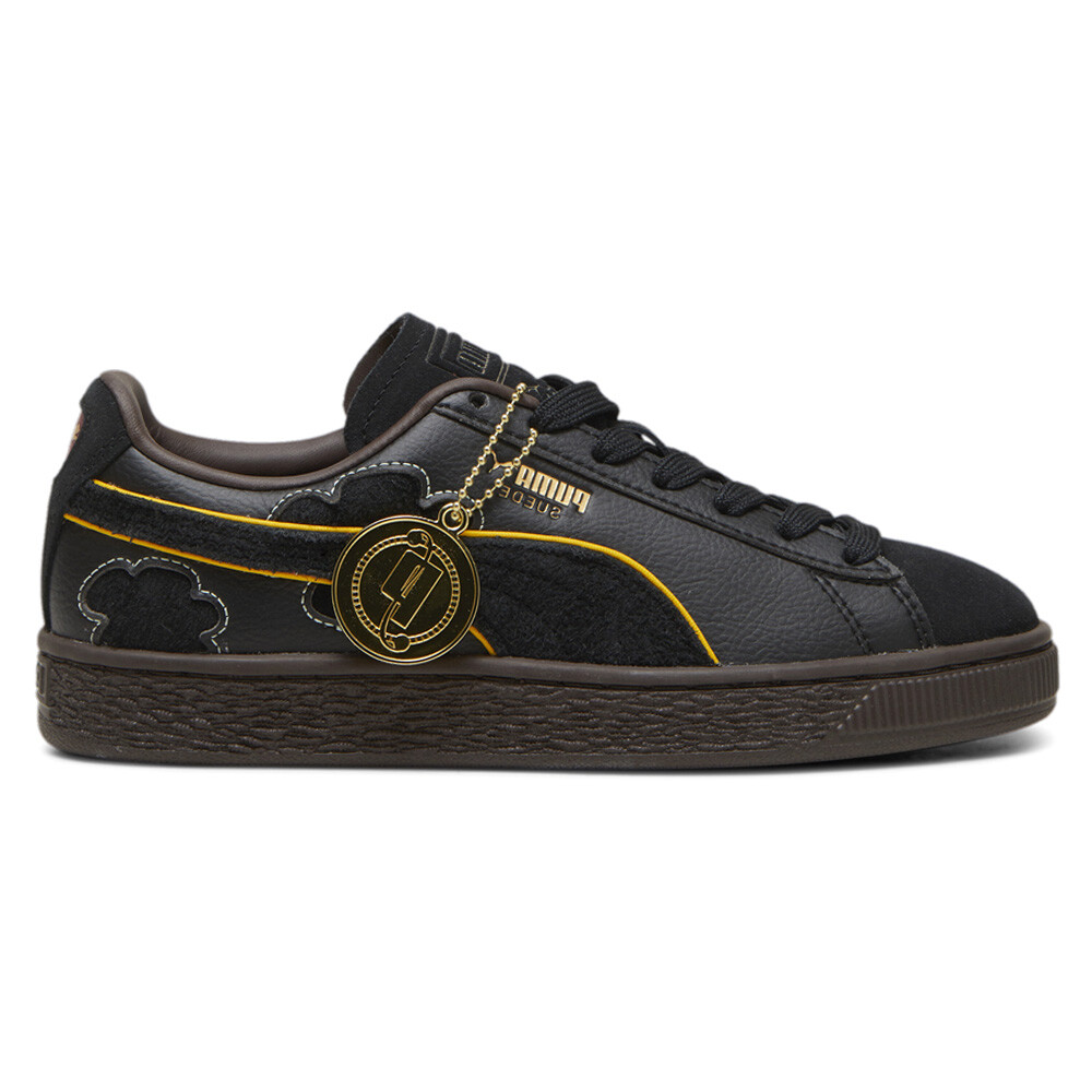 PUMA  X One Piece Suede 4 Lace Up  Youth Boys Black Sneakers Casual Shoes 396724