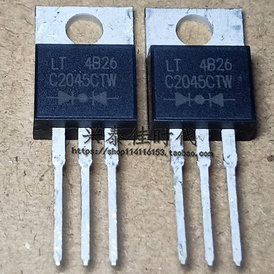 10PCS C2045CTW TO-220 20A/45V Schottky Diode